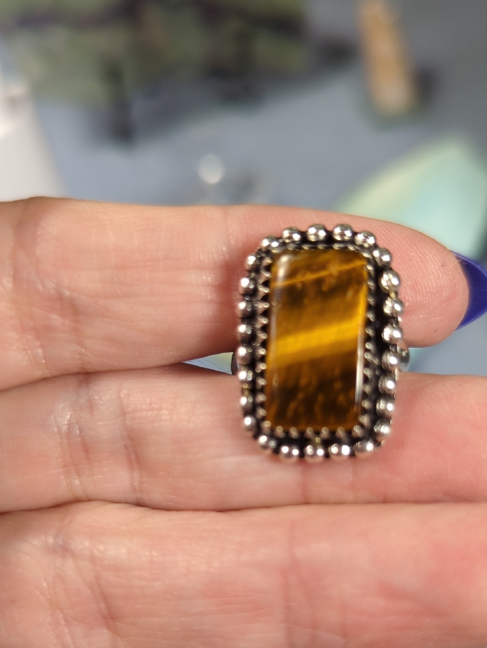 Tigers Eye Ring sz6